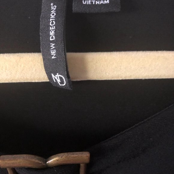 New Directions Black Polyester Blouse, Tunic, Size Medium - Picture 4 of 11